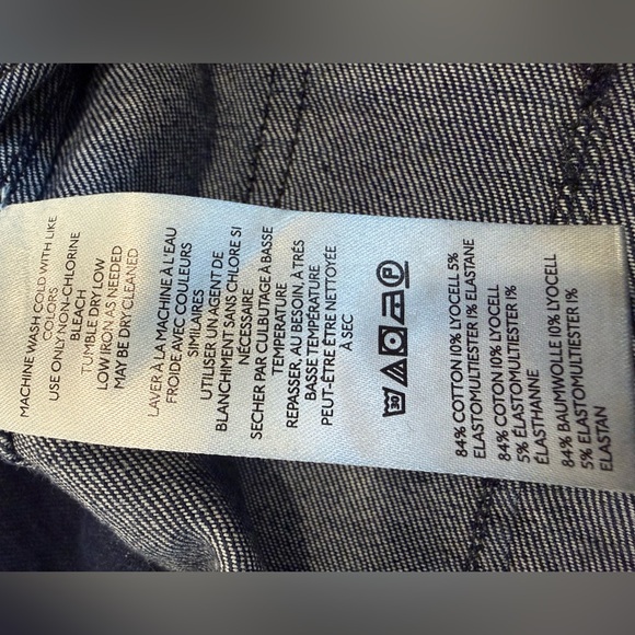 Anthropologie Maeve Colette Floral Print Denim Pants 32 Wide Leg High Rise - Picture 9 of 11